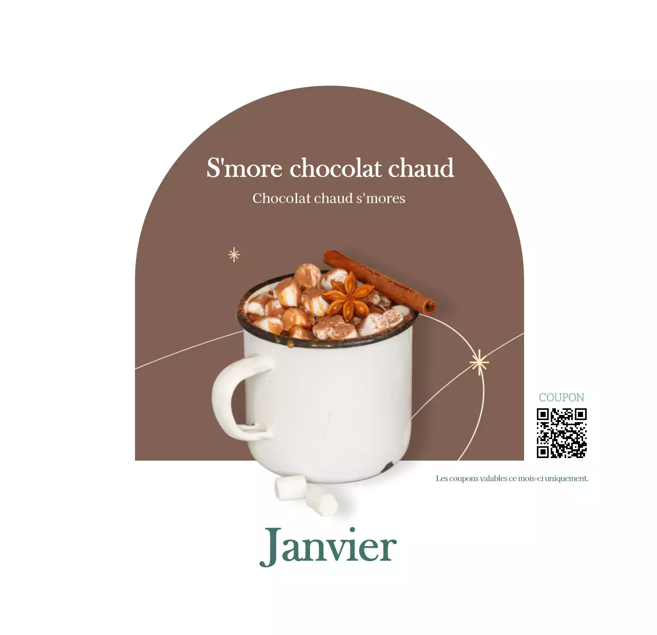 Calendrier des cafés avec recommandation de la boisson du mois