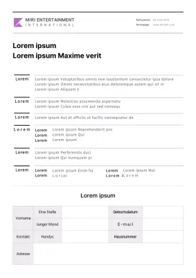 Einfaches Antragsformular für Sponsoring