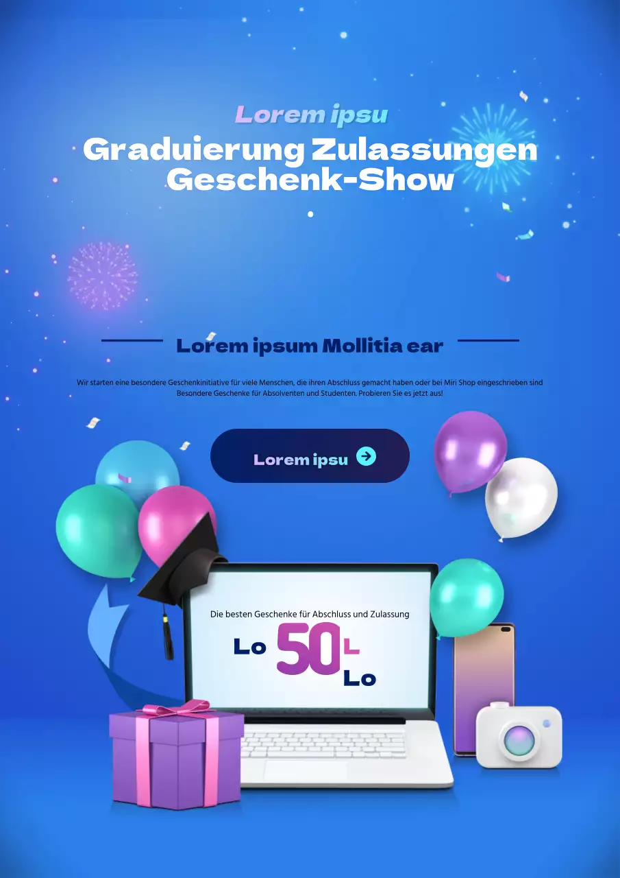 Messe für Abschlussgeschenke