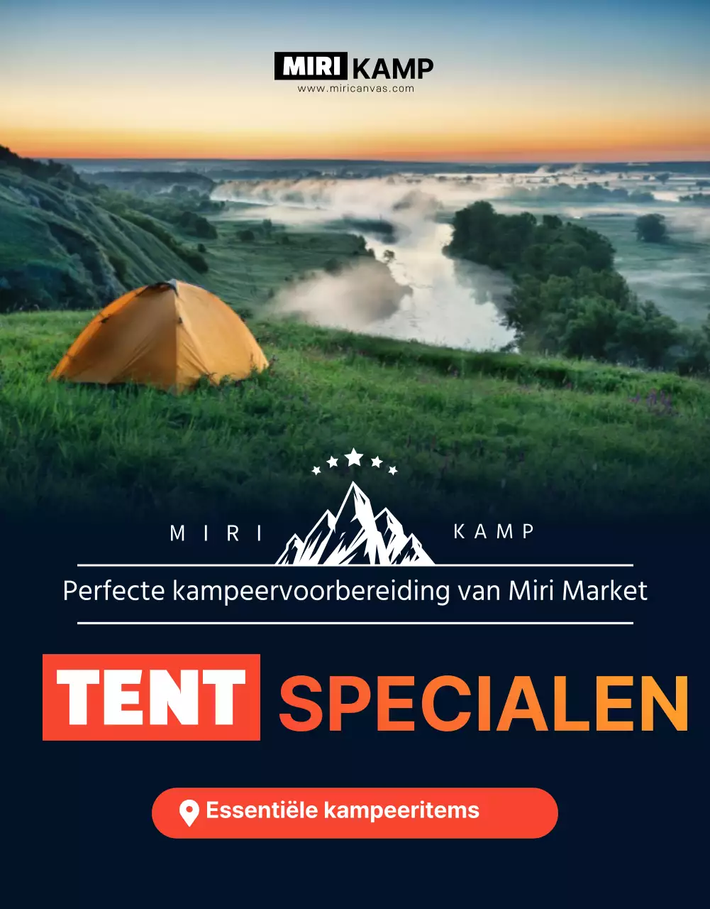 Verkoop kampeerspullen