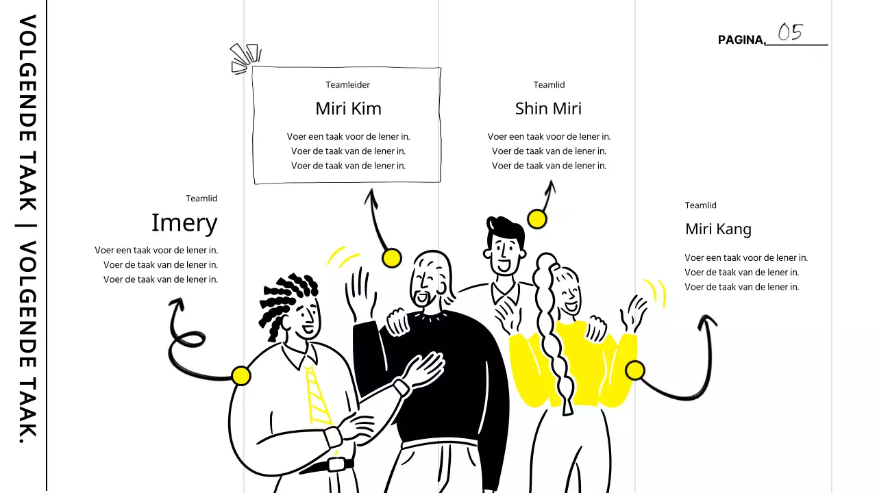 Notulen studiebijeenkomst met witte en gele accenten