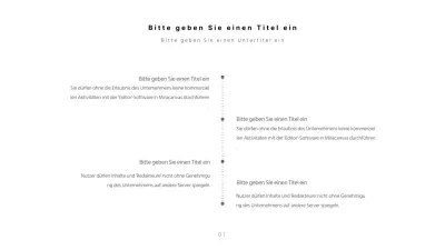 Einfaches Konzept Zeitleiste in weiß