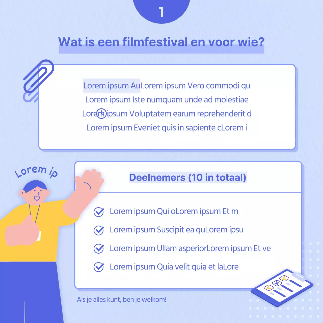 BlueYellowPoint Illustration Film Festival Supporters' Call CardNieuws