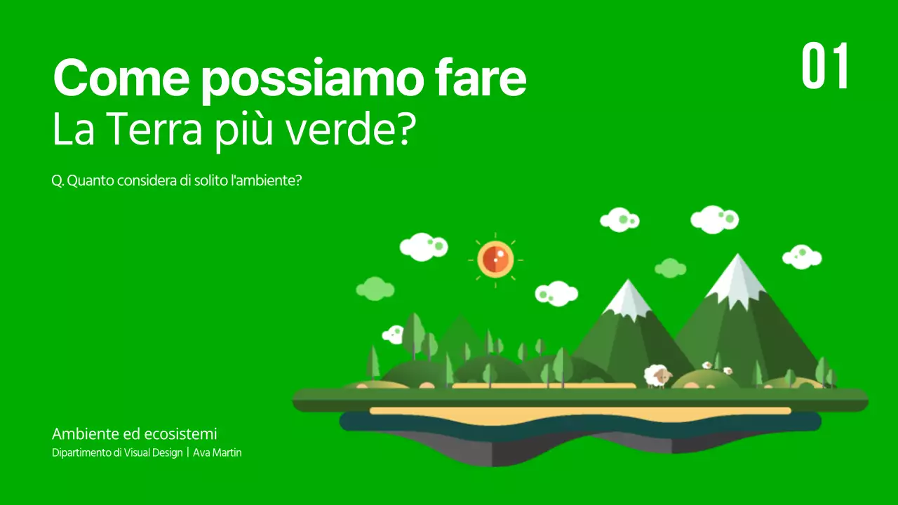 Creare un globo verde