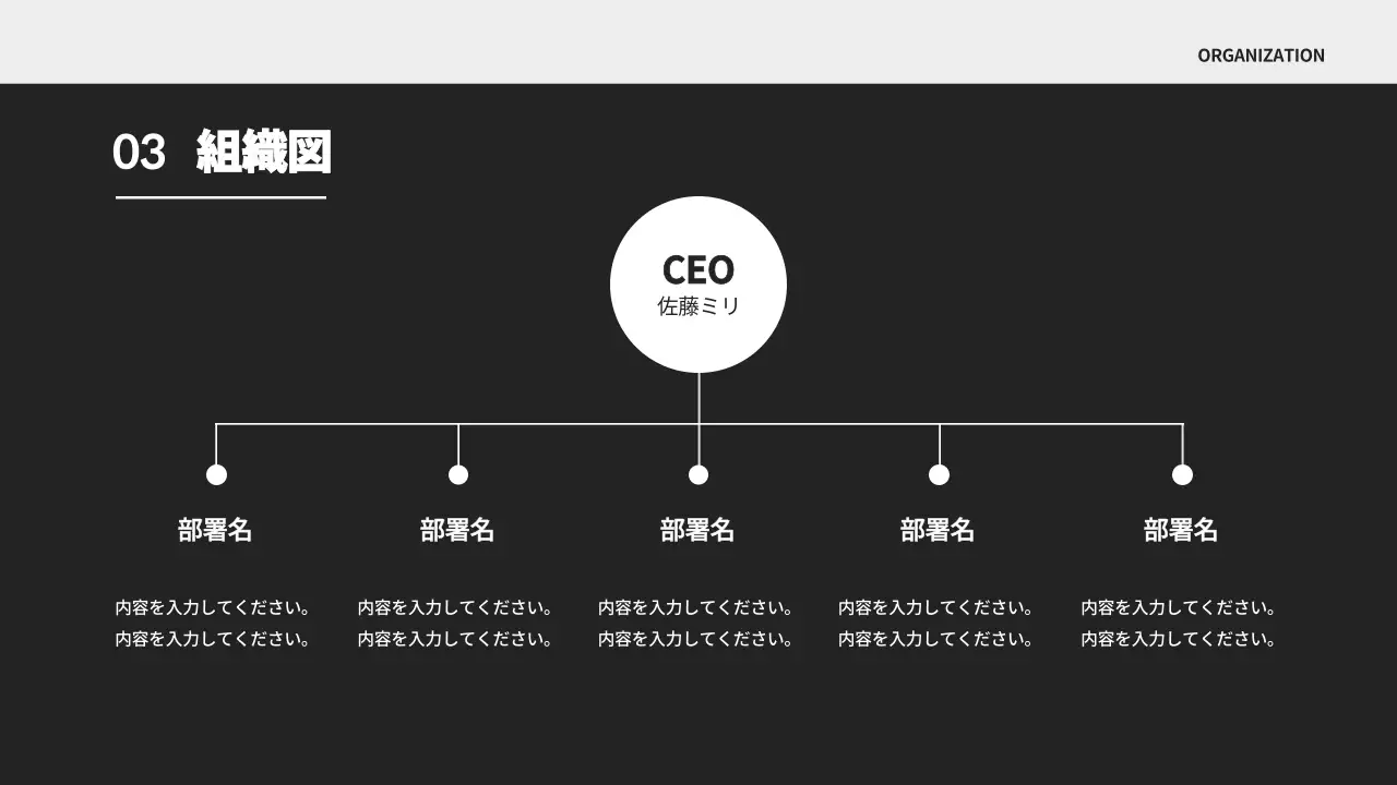 黒 モダン ビジネス プレゼンテーション