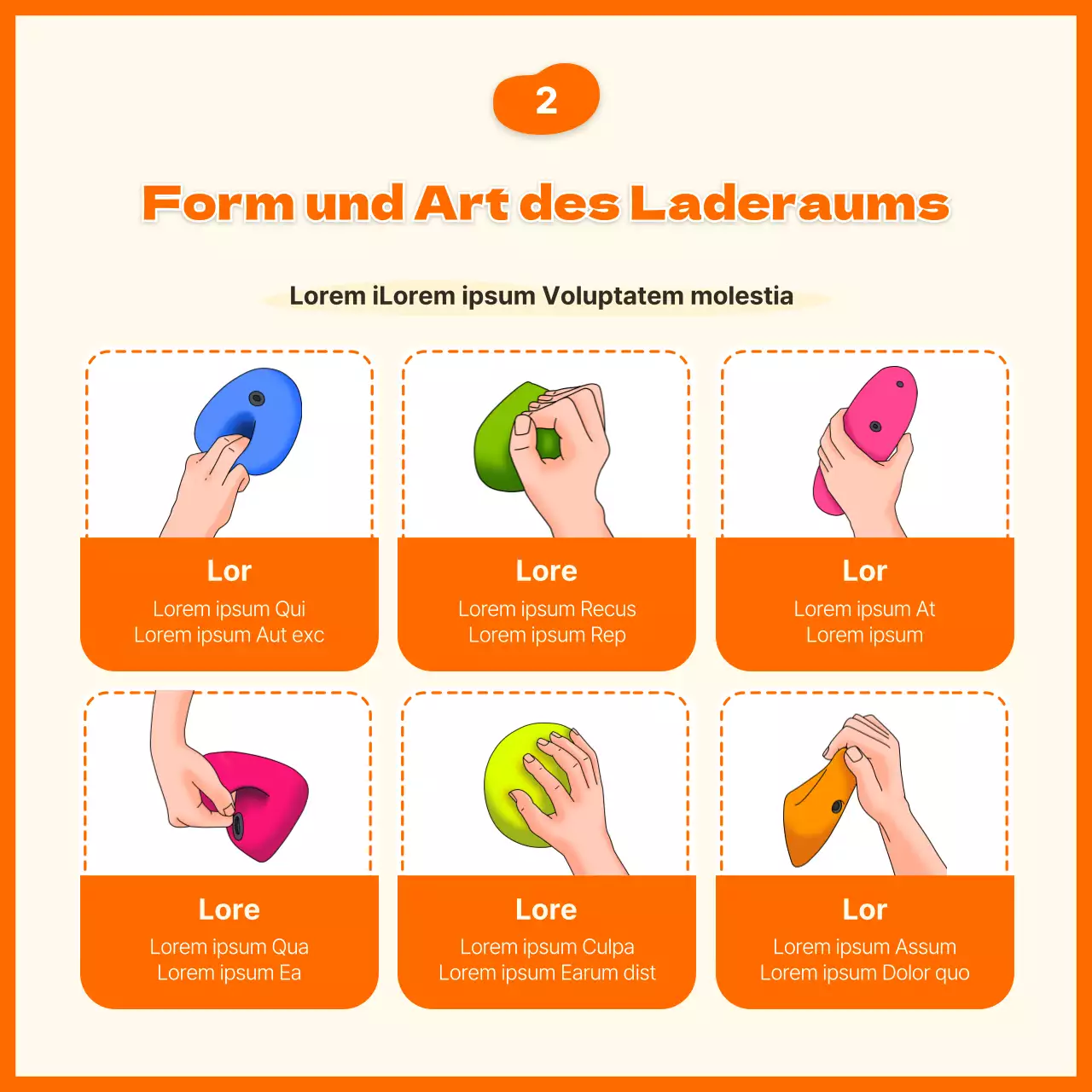 Orange Illustrated Concept Sportklettern Informationen und Anwerbung