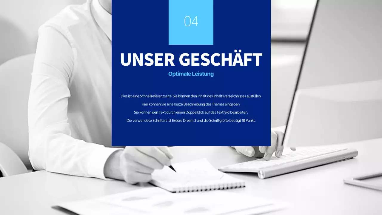 Minimalistischer Firmenbrief