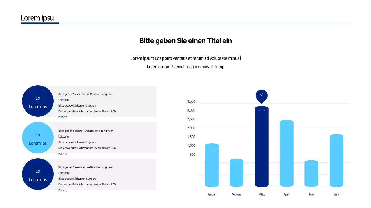 Minimalistischer Firmenbrief