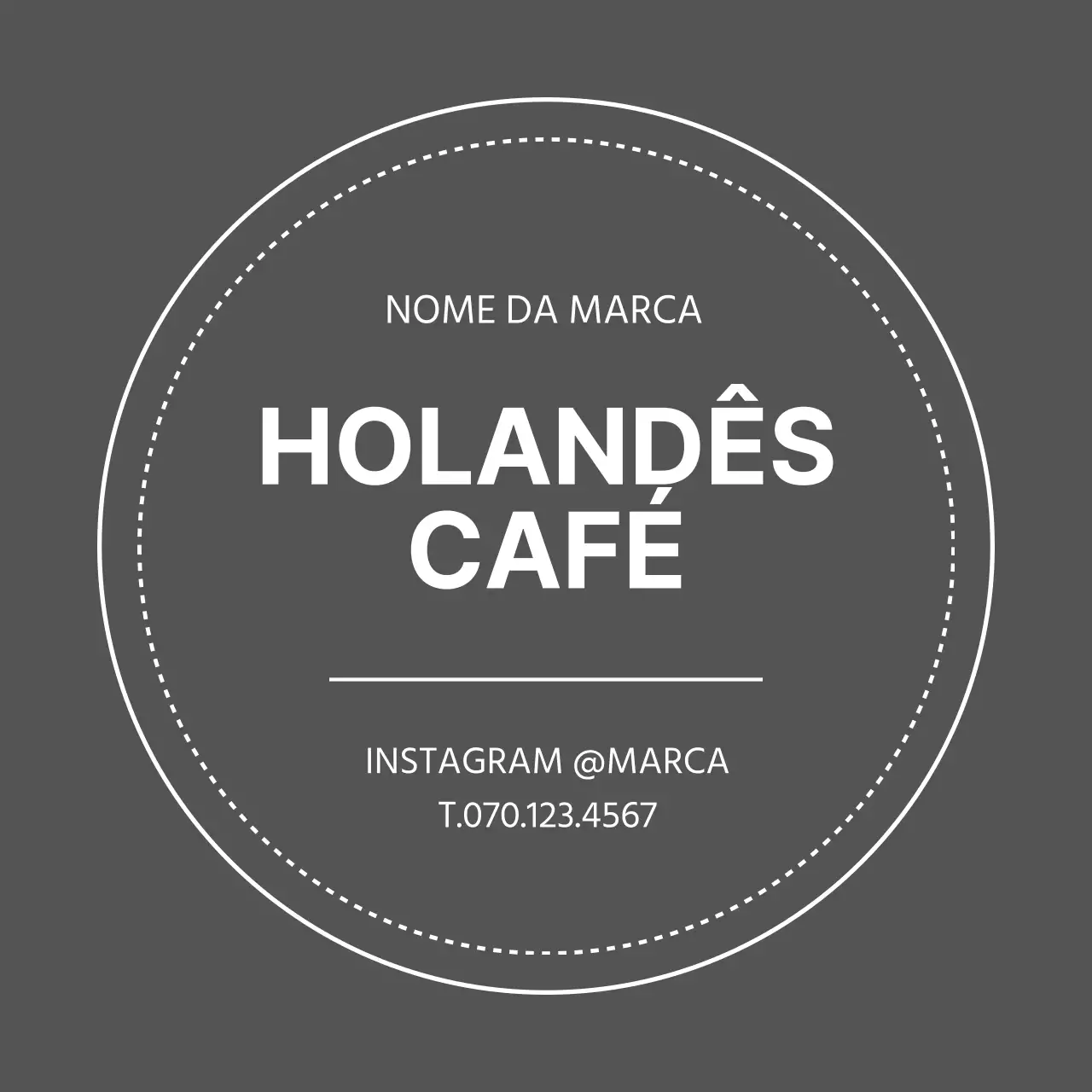 Círculo de café com rebordo cinzento