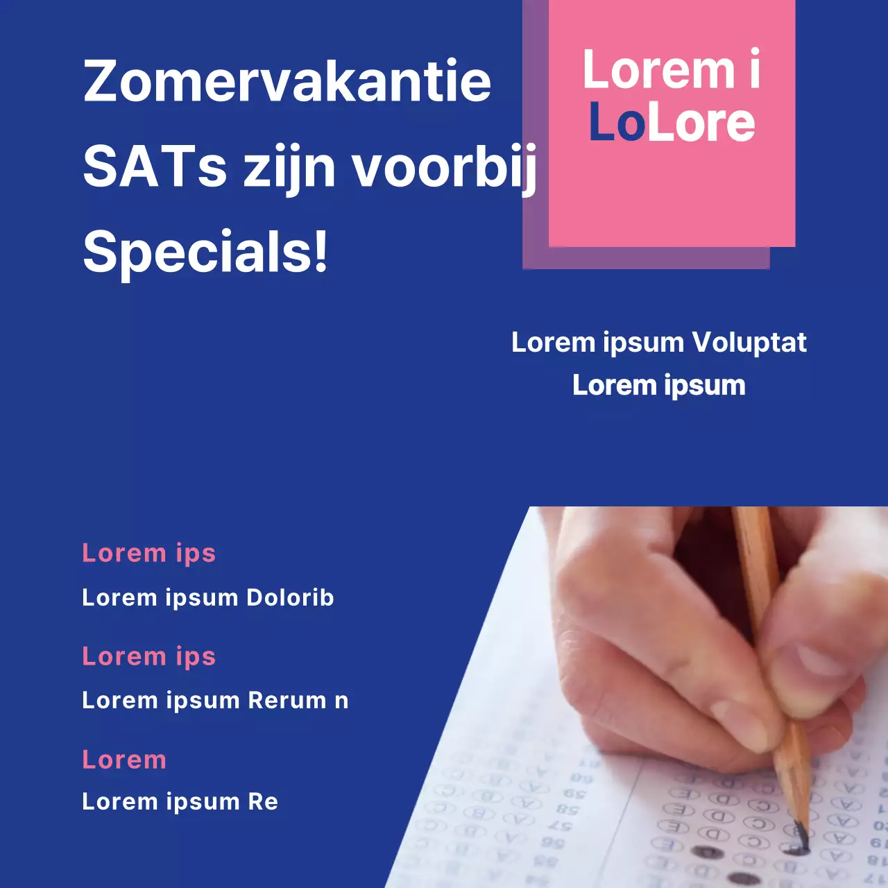 Schoolvakantie SAT specials