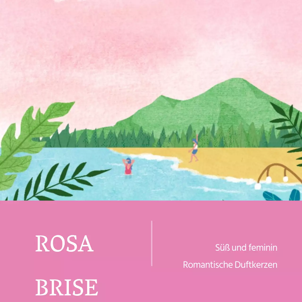 Gemütliche, luftige Kerze