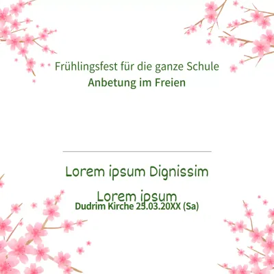 Frühlingsanbetung im Freien