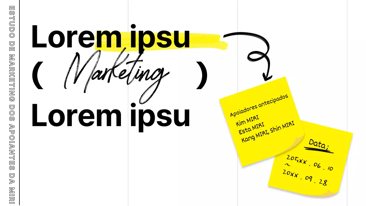 Actas de reuniões de estudo com destaques a branco e amarelo