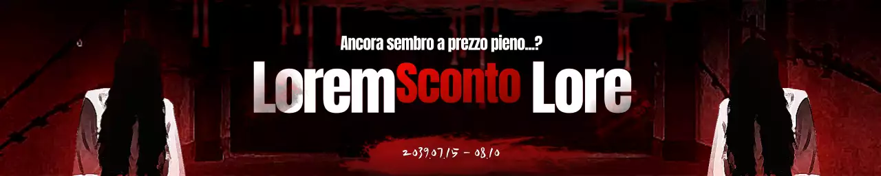 Vendita di concetti horror rossi e neri