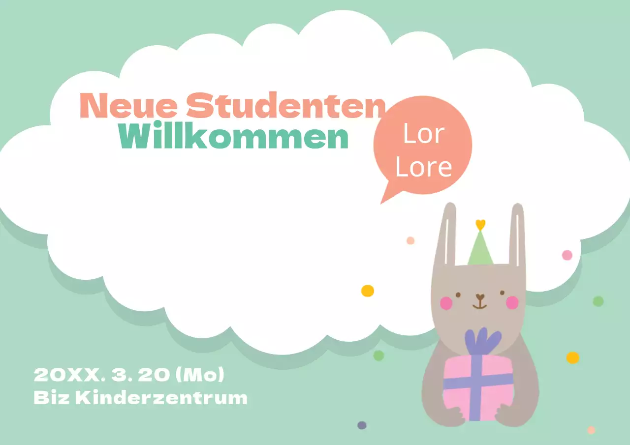 Willkommen für neue Studenten