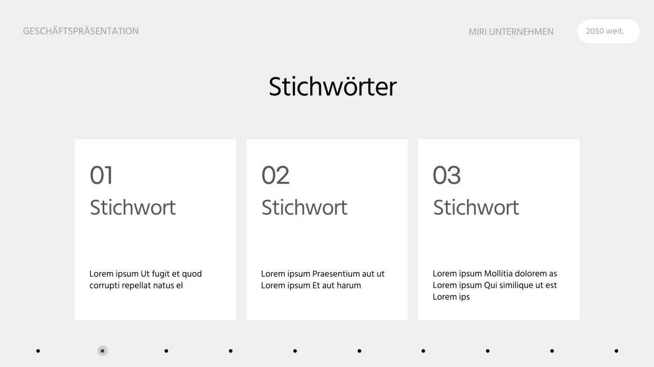 Ein sauberer Geschäftsvorschlag in einer monotonen Infografik