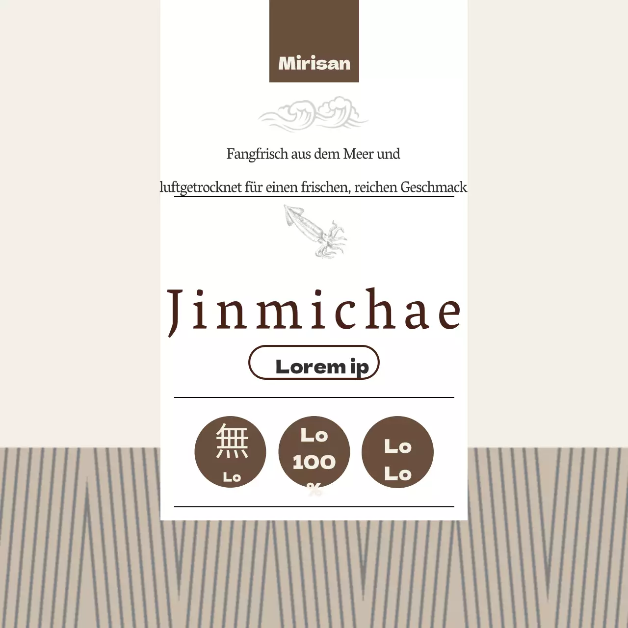 Jinmichae Getrockneter Fisch Kreis Aufkleber