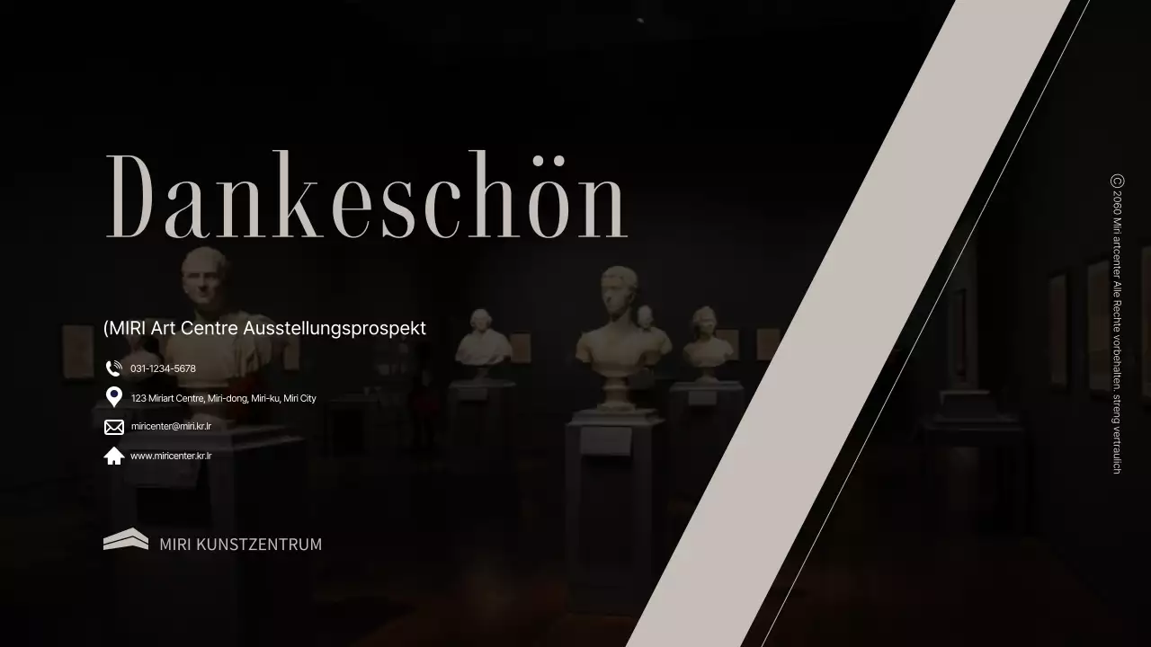 Eine Einführung in eine luxuriöse schwarz-beige Museumsausstellung