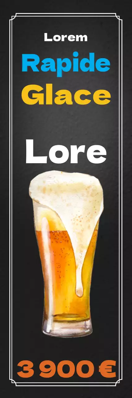 Bière pression glacée