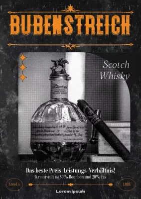 Schwarzer Vintage Hope Whisky Jack Promotion