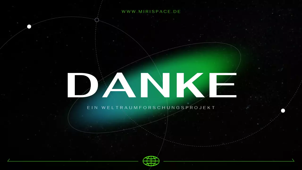 Schwarz und Neon kybernetische futuristische Astronautik Präsentation