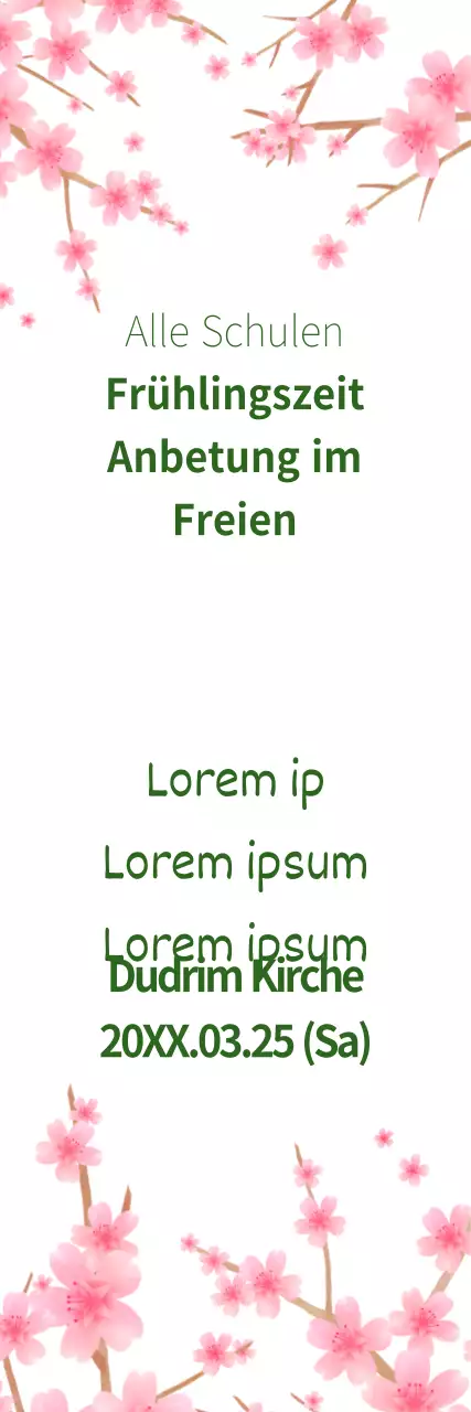 Frühlingsanbetung im Freien