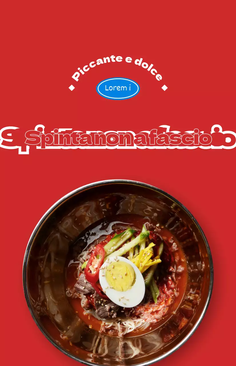 Promozioni di ristoranti con foto colorate di diversi cibi estivi