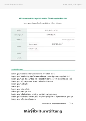 Grüner Einfacher Vertrag