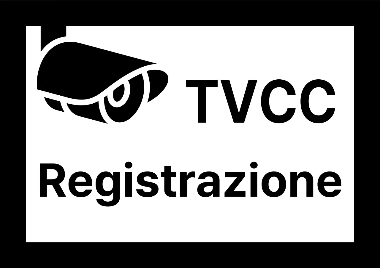 Semplice carta nera per la registrazione delle telecamere a circuito chiuso