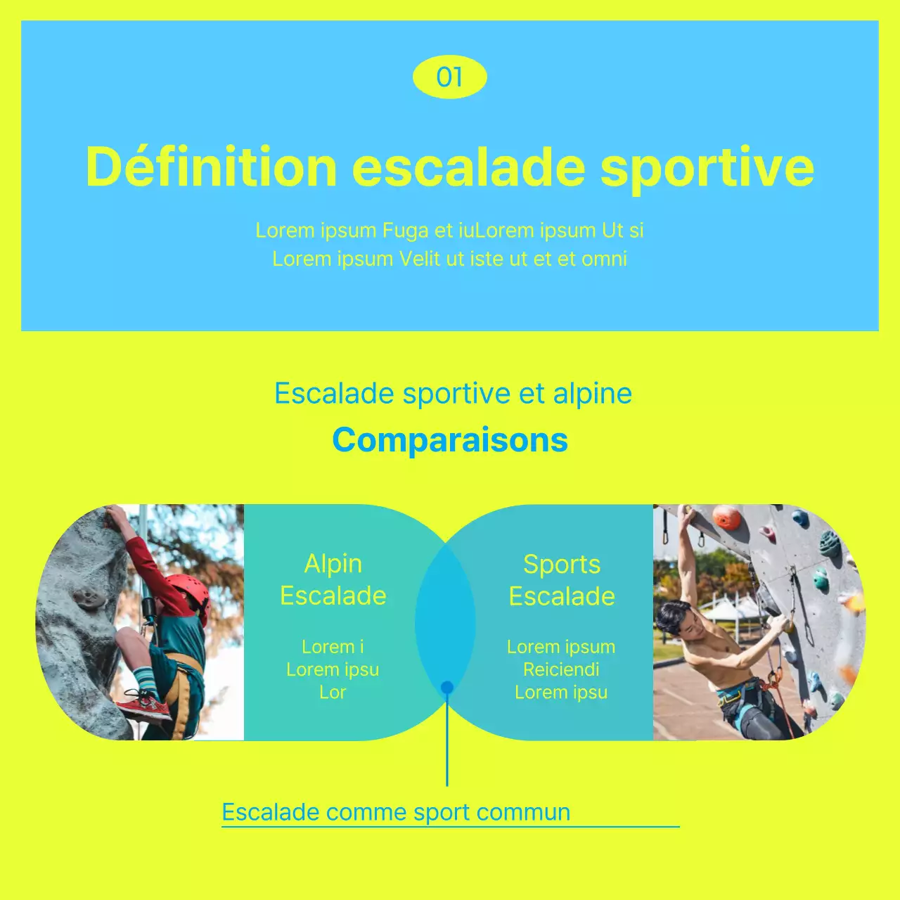 Une touche de citron vert dans le bleu - Climbing CardNews