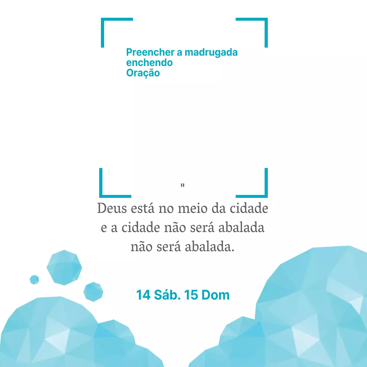 Orações para preencher a madrugada