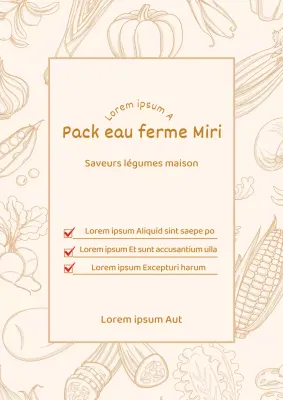 Faites la promotion de votre ferme écologique en beige et chic