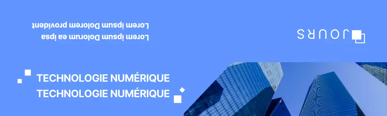 Concept global d'entreprise en bleu