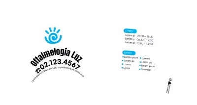 Estilo limpio en negro y azul para presentar y promocionar su consulta