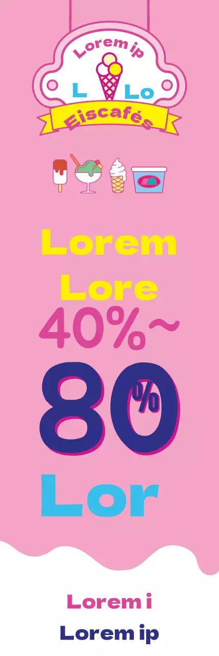 Piktogramm einer Eisdiele