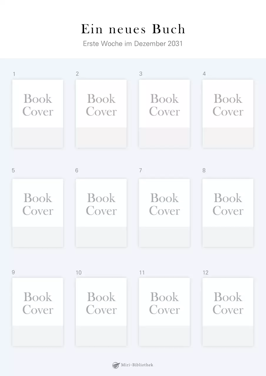 Bücherliste mit einfachem mauvefarbenem Umschlagrahmen