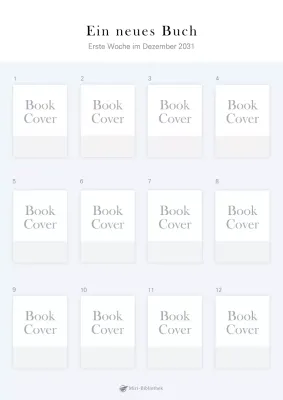 Bücherliste mit einfachem mauvefarbenem Umschlagrahmen