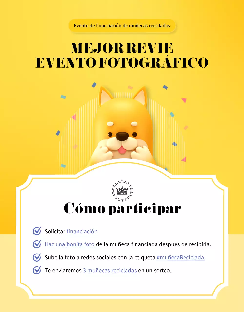 Guía para financiar un peluche amarillo