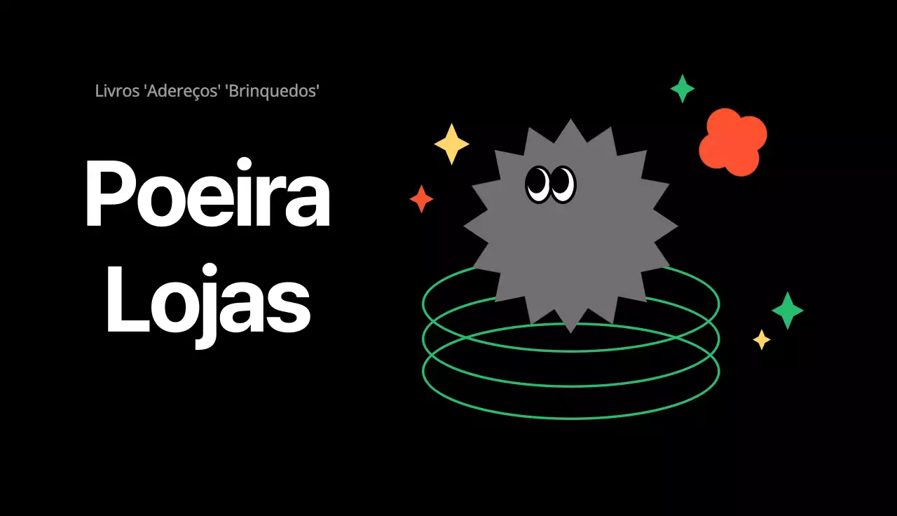 Cartão de visita de loja geral ilustrado, preto e giro