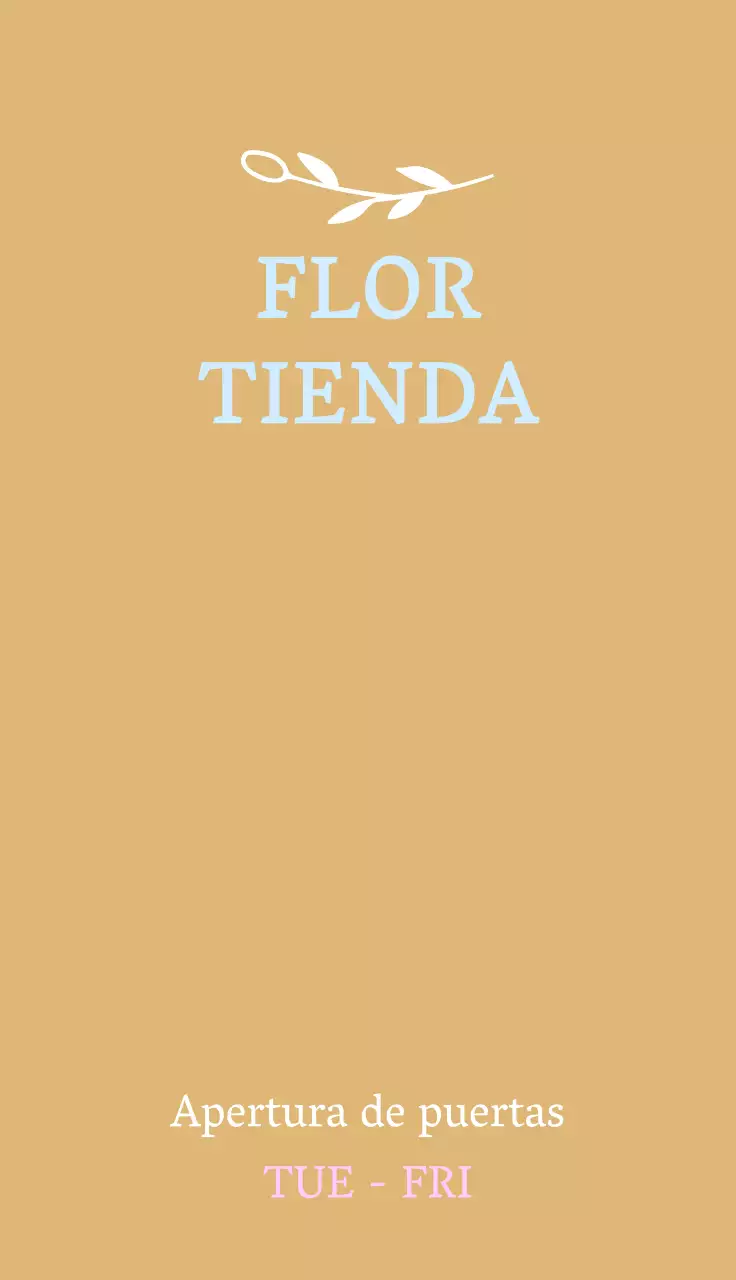 Una floristería sentimental con ilustraciones florales en azul cielo