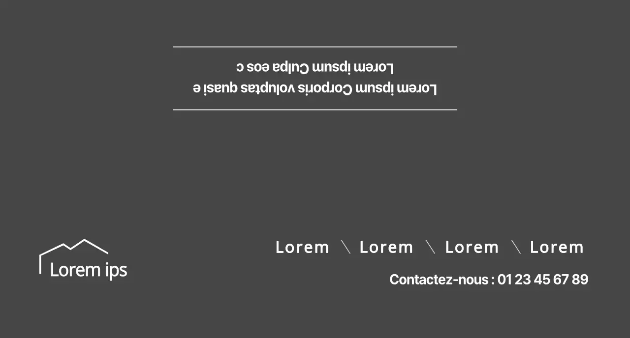 Perles simples en gris foncé pour la promotion immobilière