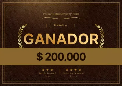 Oro Lujoso Premio Concepto Diseño de cartón pluma