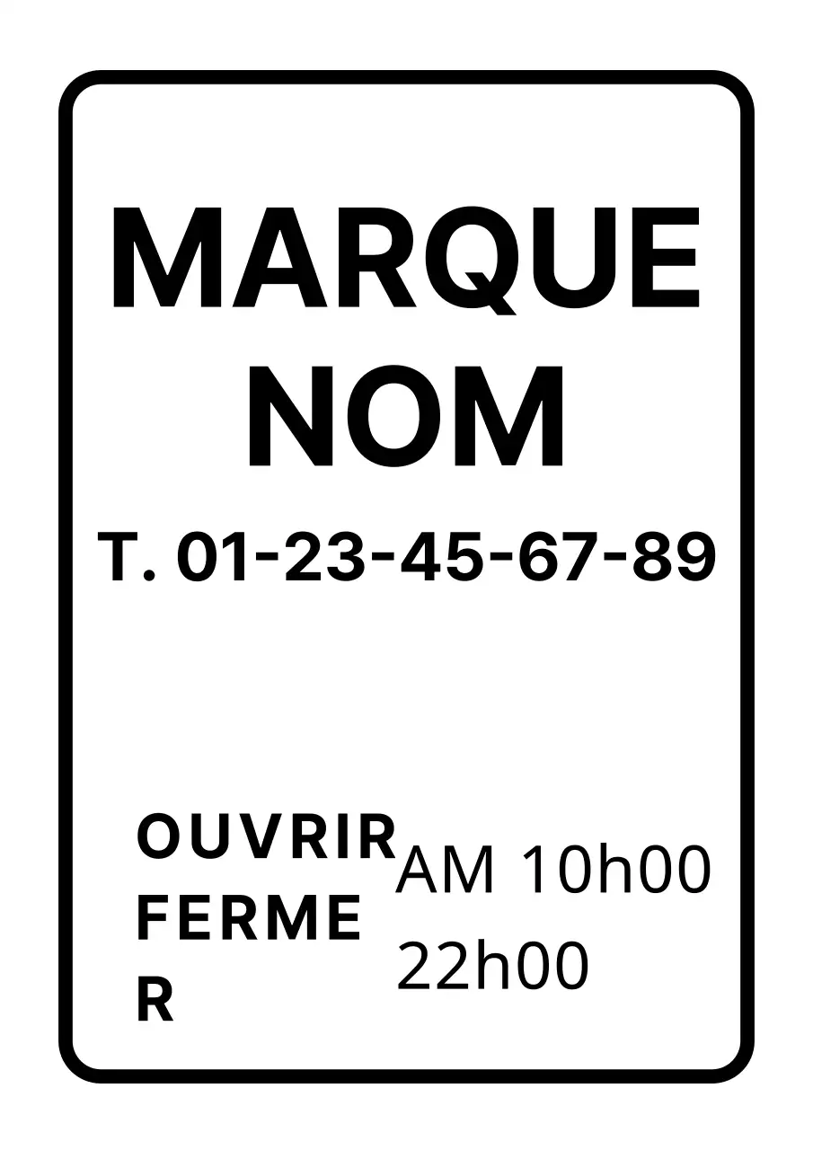 Papier à lettres blanc simple pour le nom de la marque