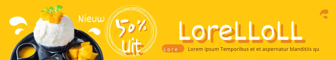 Korting op mango-ijswater