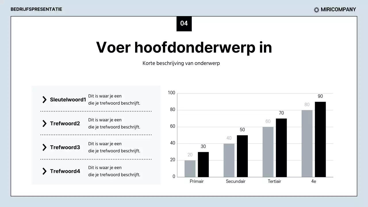 Strakke zakelijke rapporten in lichtblauw en zwart