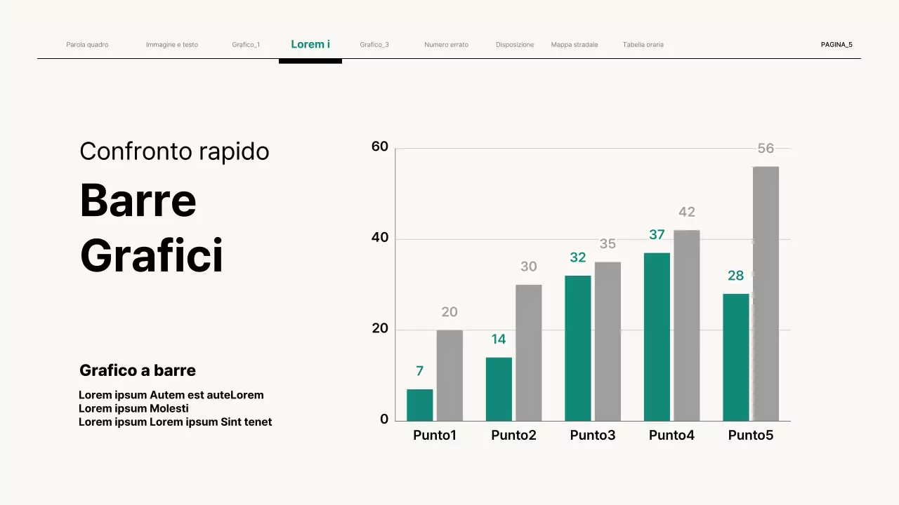 Semplice presentazione aziendale in beige