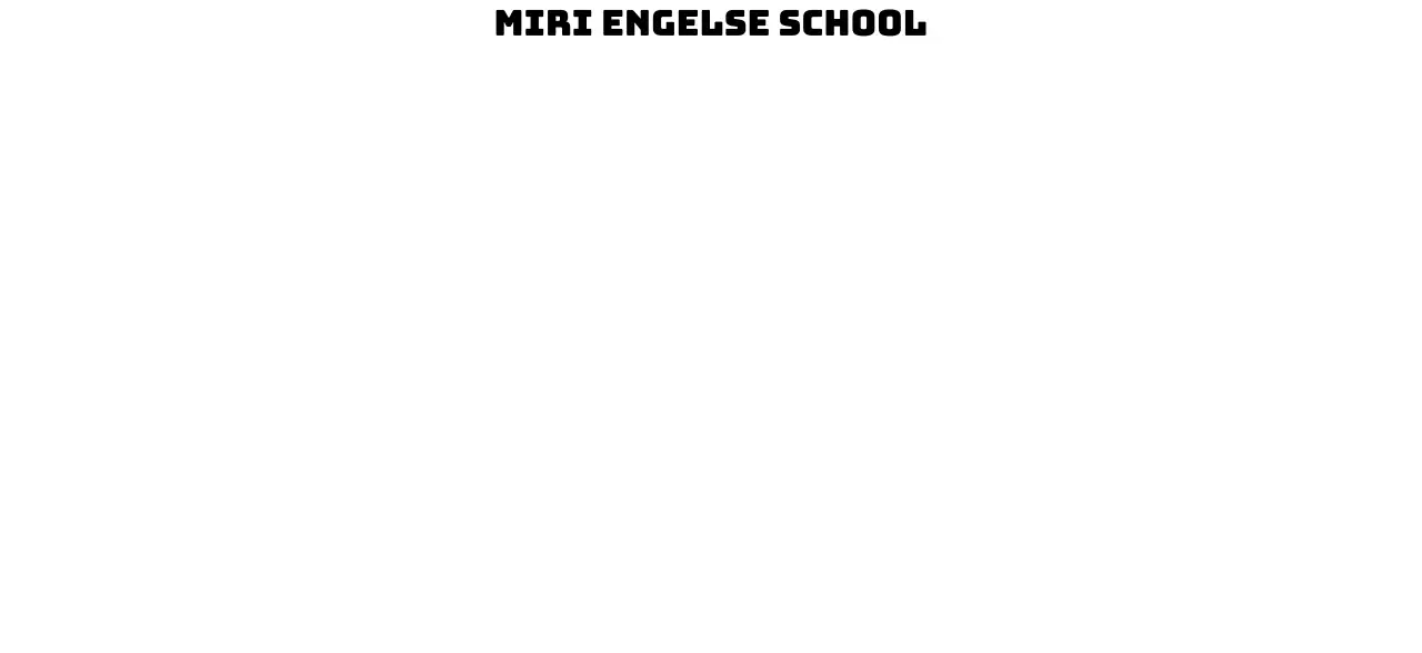 Promoot een Engelse taalschool met een illustratie van studenten in oranje uniformen.