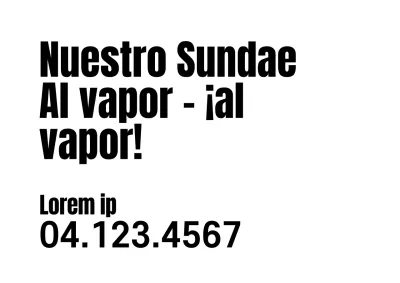 Servicio de comidas Sundae PR Copy