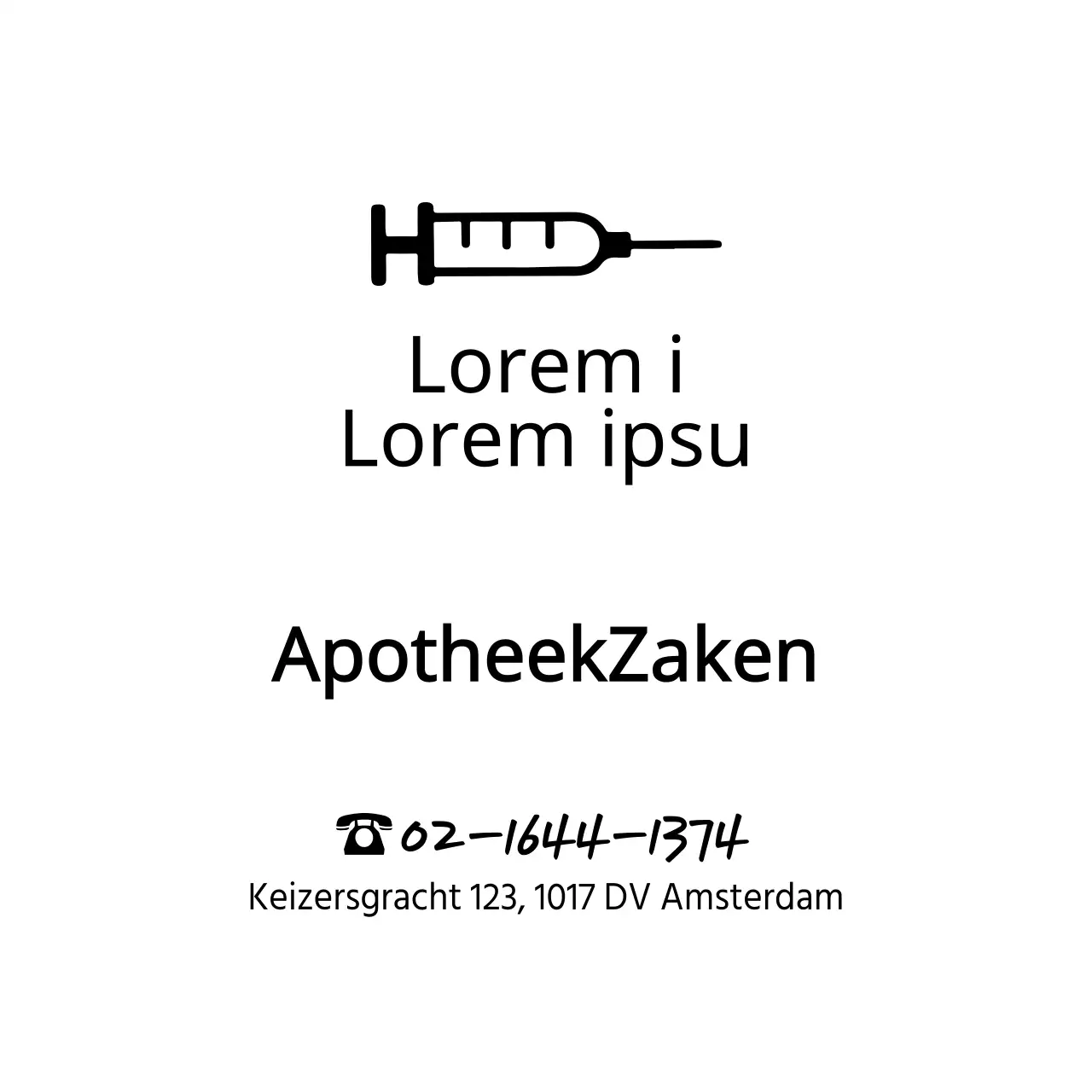 Plastic zakken voor apotheken