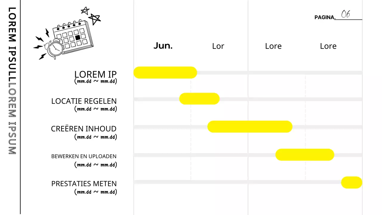 Notulen studiebijeenkomst met witte en gele accenten